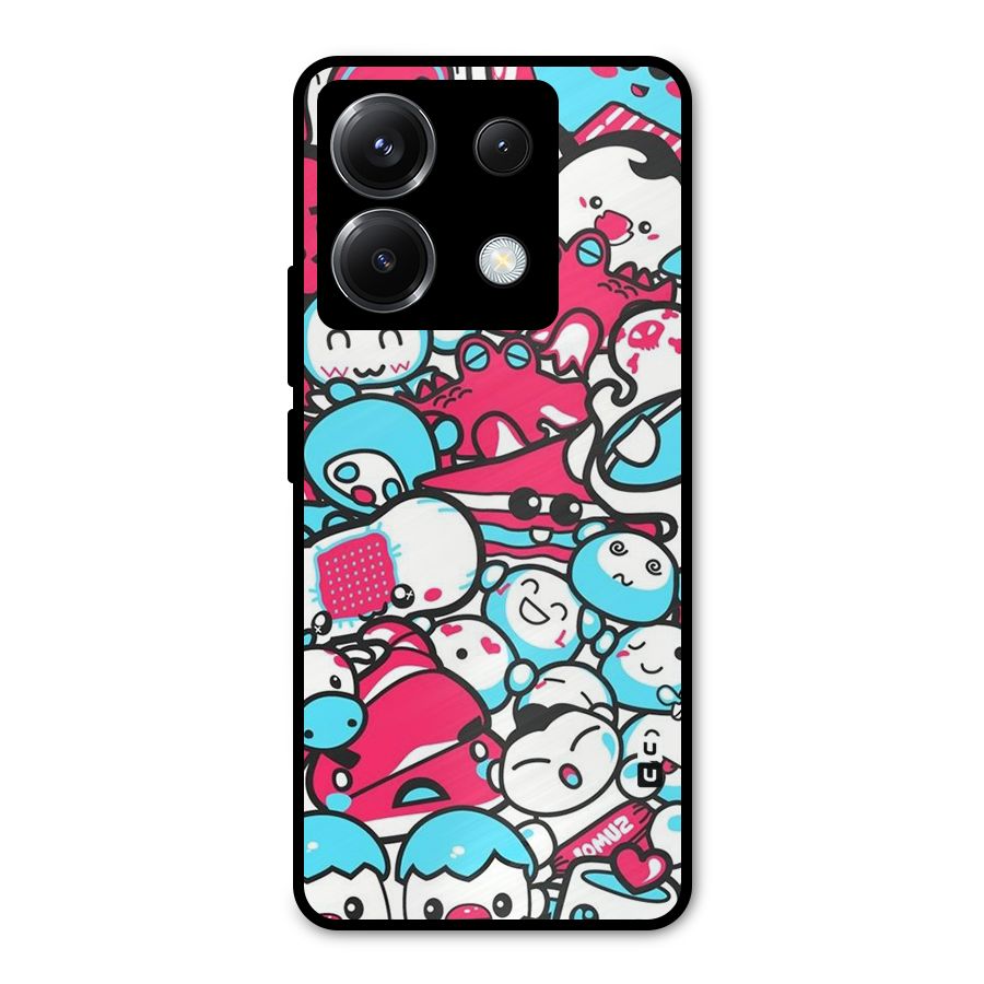 Bunny Quirk Metal Back Case for Poco X6