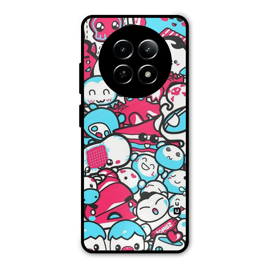 Bunny Quirk Metal Back Case for Realme 12x 5G