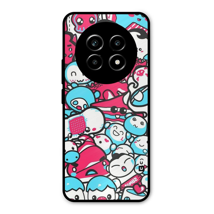 Bunny Quirk Metal Back Case for Realme 13 Pro