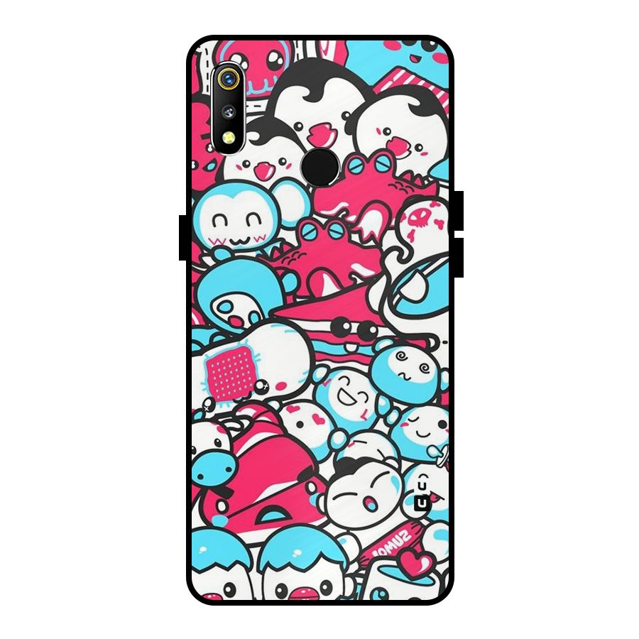 Bunny Quirk Metal Back Case for Realme 3i