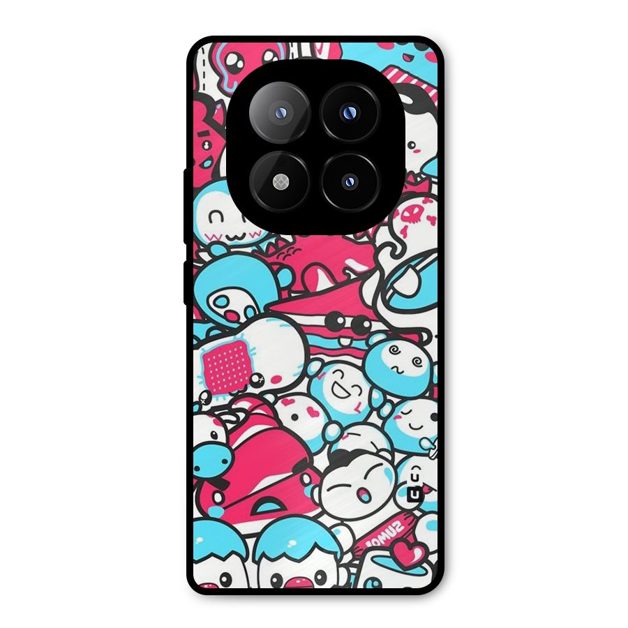 Bunny Quirk Metal Back Case for Redmi Note 14 Pro Plus 5G