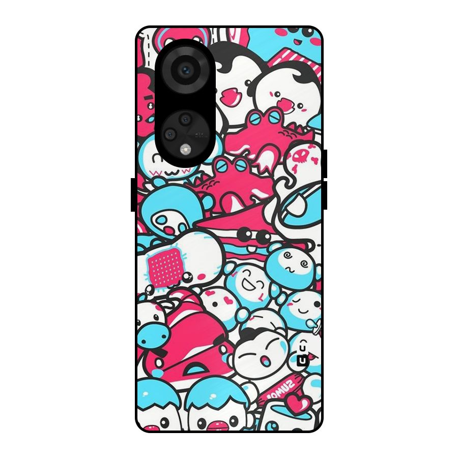 Bunny Quirk Metal Back Case for Reno8 T 5G