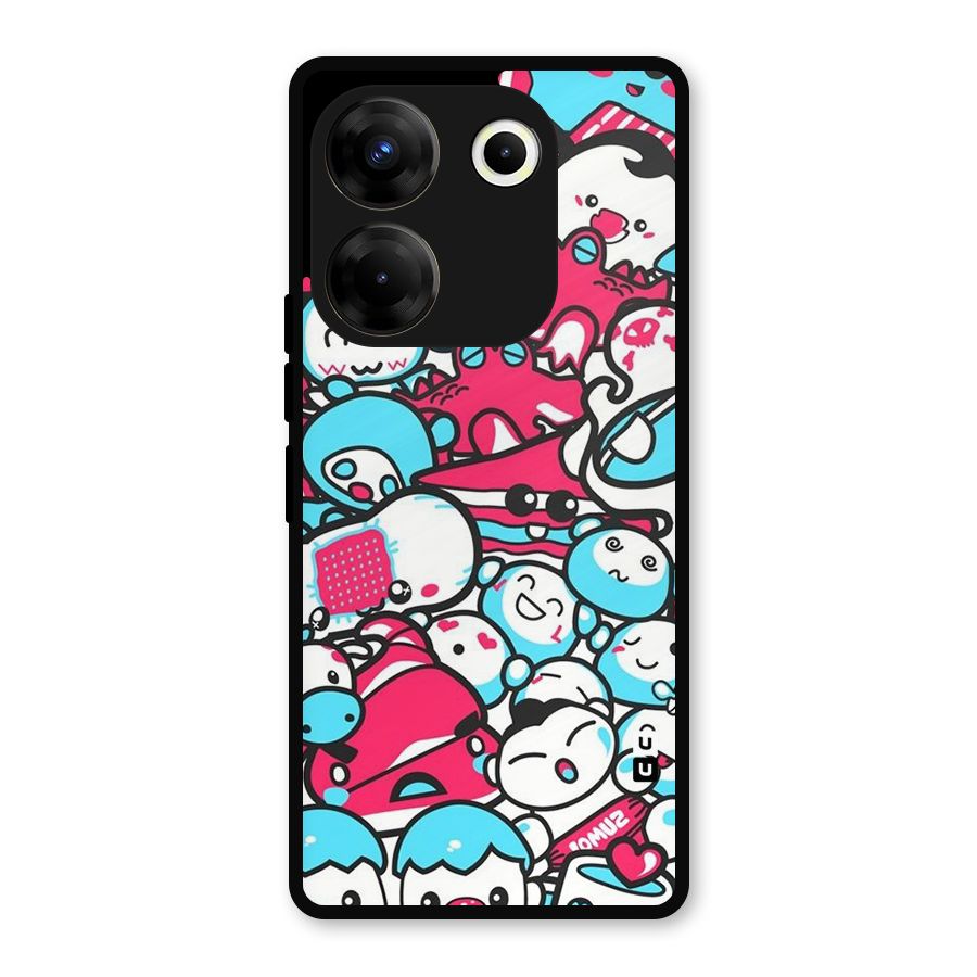 Bunny Quirk Metal Back Case for Tecno Camon 20 Pro