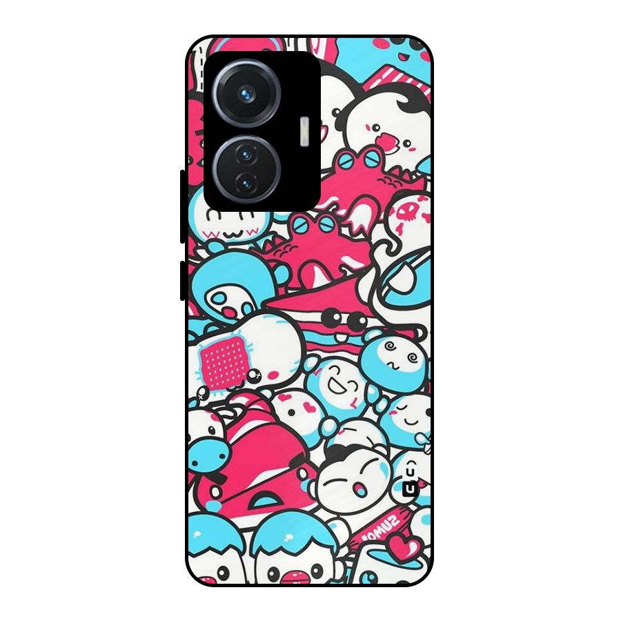 Bunny Quirk Metal Back Case for Vivo T1 44W