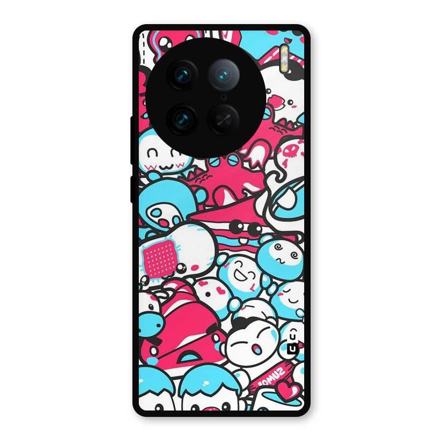 Bunny Quirk Metal Back Case for Vivo X90 Pro