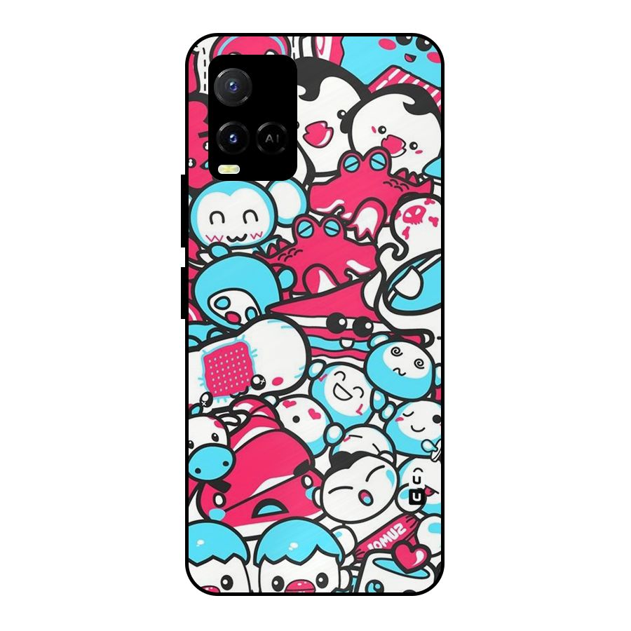 Bunny Quirk Metal Back Case for Vivo Y21T