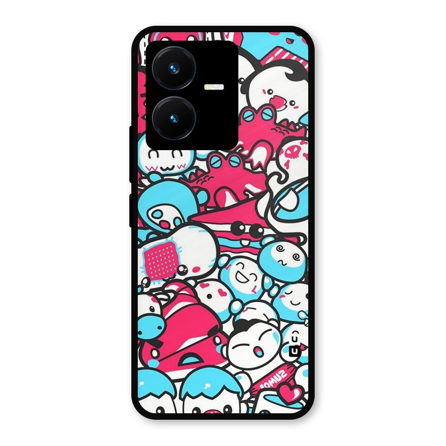Bunny Quirk Metal Back Case for Vivo Y22