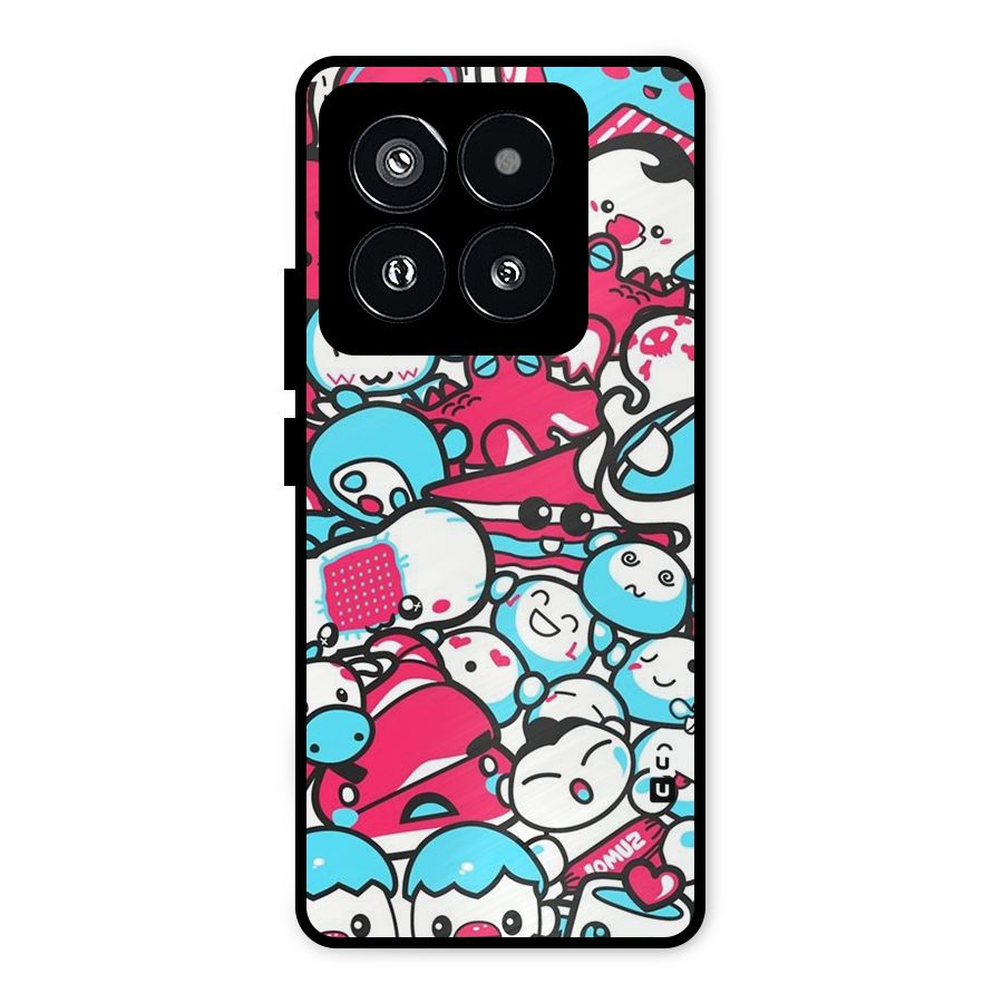 Bunny Quirk Metal Back Case for Xiaomi 14 Pro