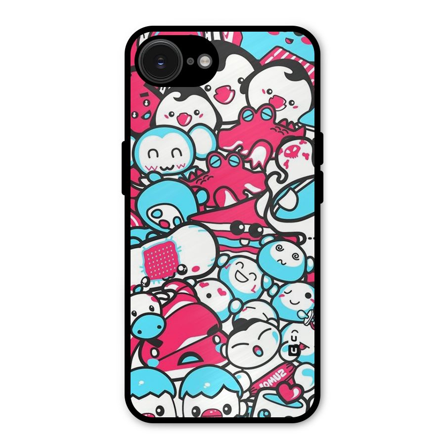 Bunny Quirk Metal Back Case for iPhone 16e