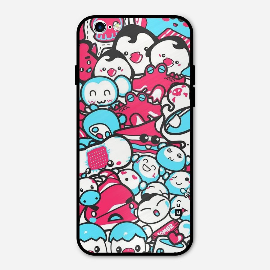 Bunny Quirk Metal Back Case for iPhone 6 6s