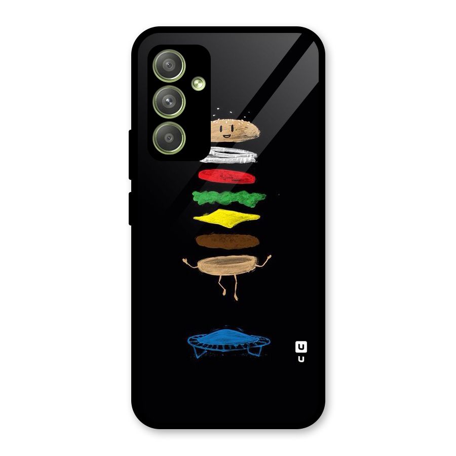 Burger Jump Glass Back Case for Galaxy A54