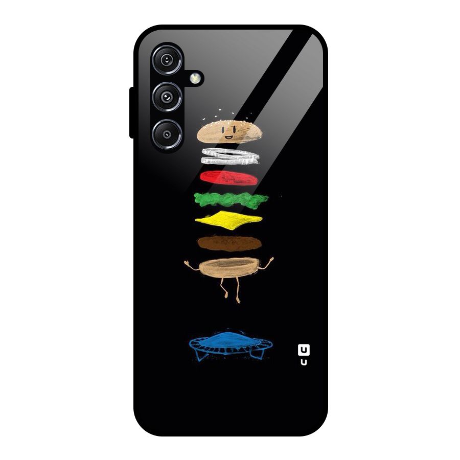 Burger Jump Glass Back Case for Galaxy M34 5G