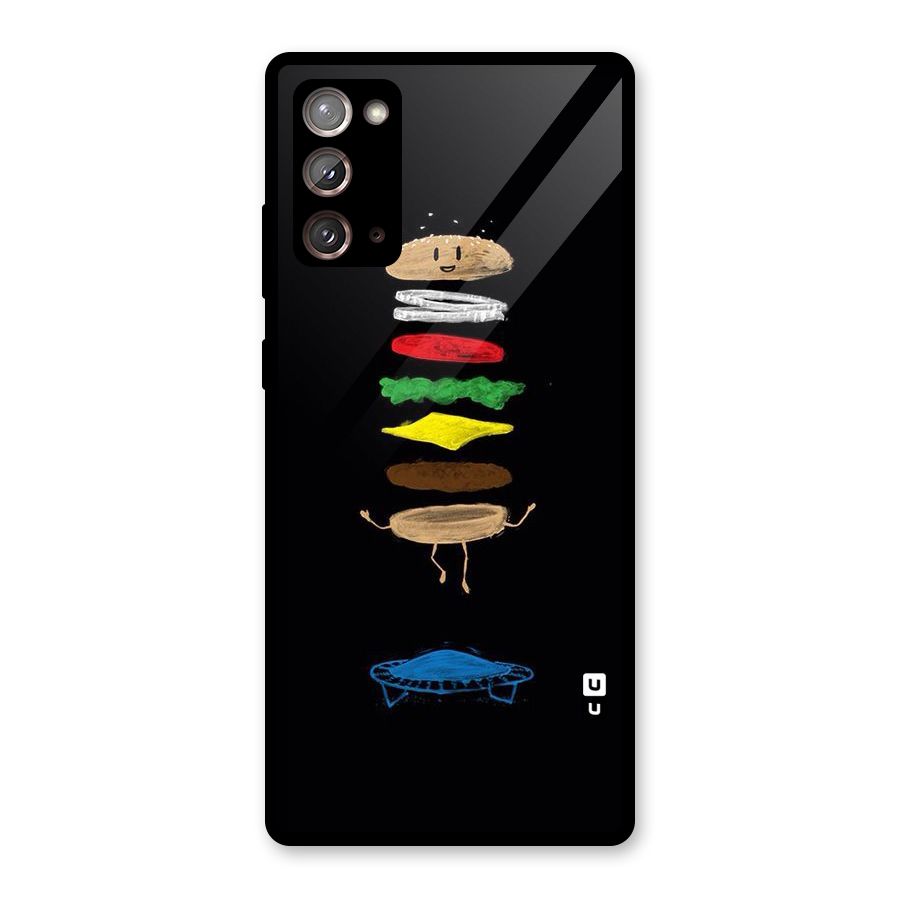Burger Jump Glass Back Case for Galaxy Note 20