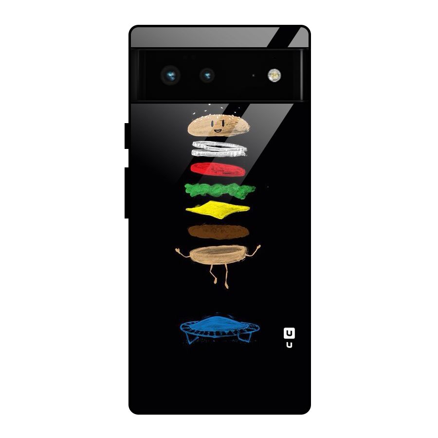 Burger Jump Glass Back Case for Google Pixel 6