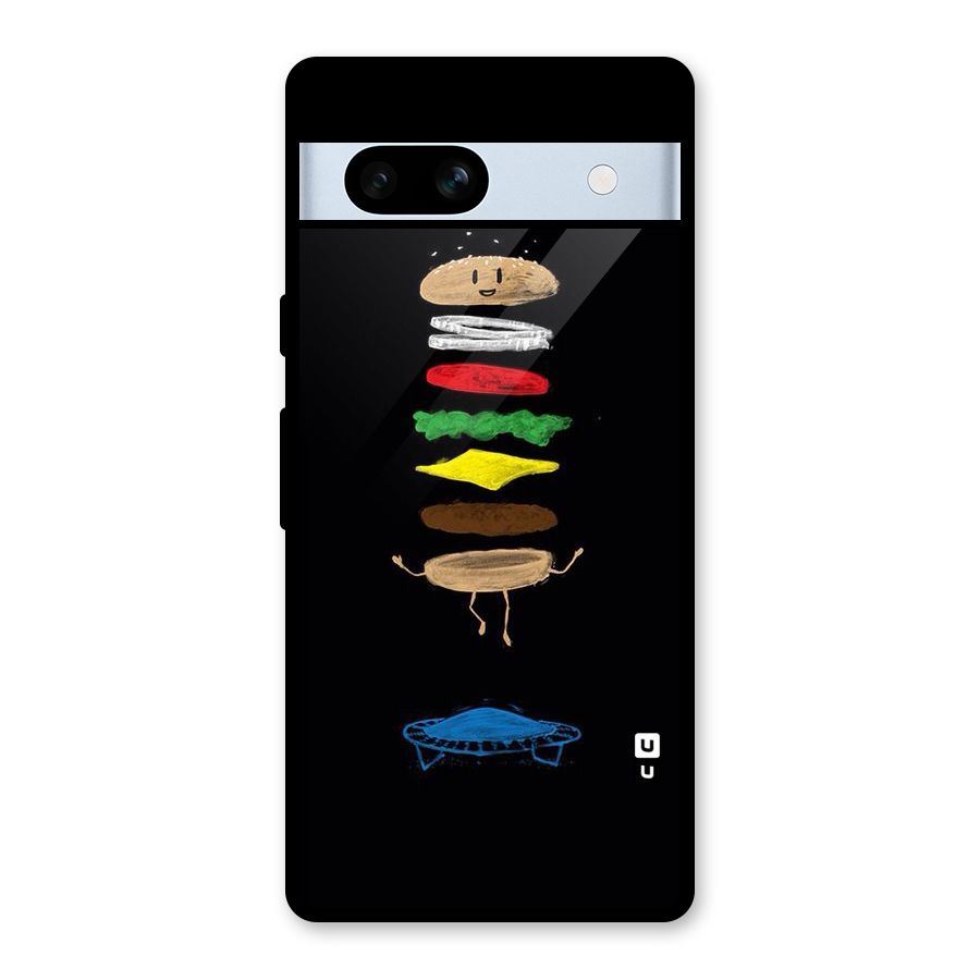 Burger Jump Glass Back Case for Google Pixel 7a