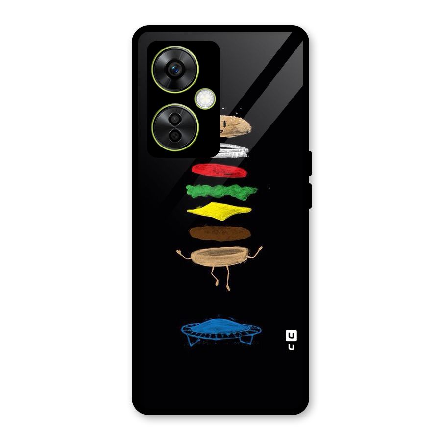 Burger Jump Glass Back Case for OnePlus Nord CE 3 Lite