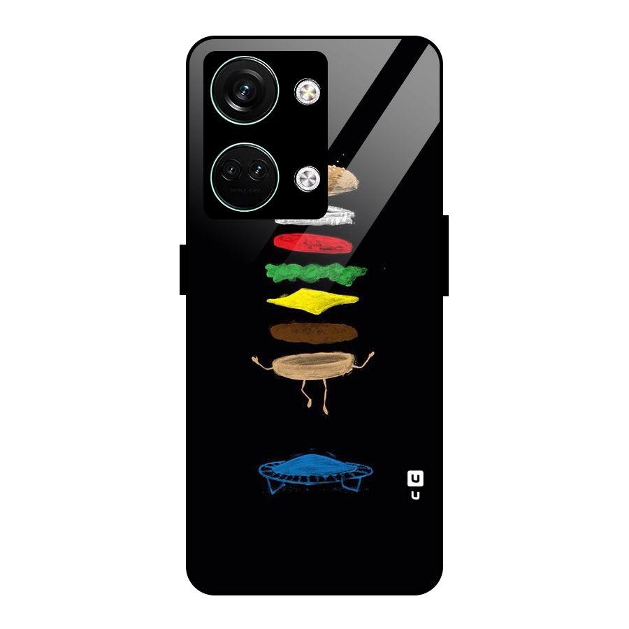 Burger Jump Glass Back Case for Oneplus Nord 3