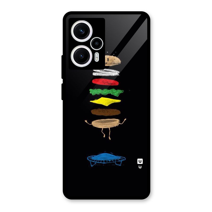 Burger Jump Glass Back Case for Poco F5