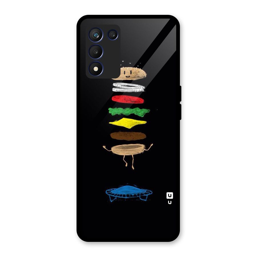 Burger Jump Glass Back Case for Realme 9 5G Speed