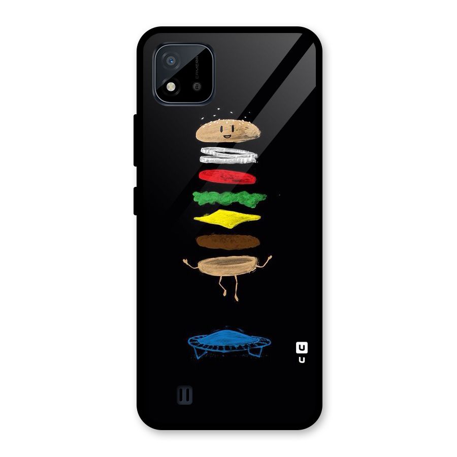 Burger Jump Glass Back Case for Realme C11 2021