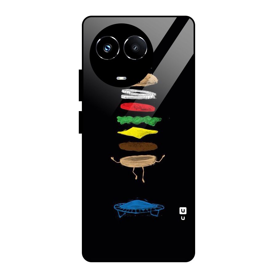 Burger Jump Glass Back Case for Realme Narzo 60X