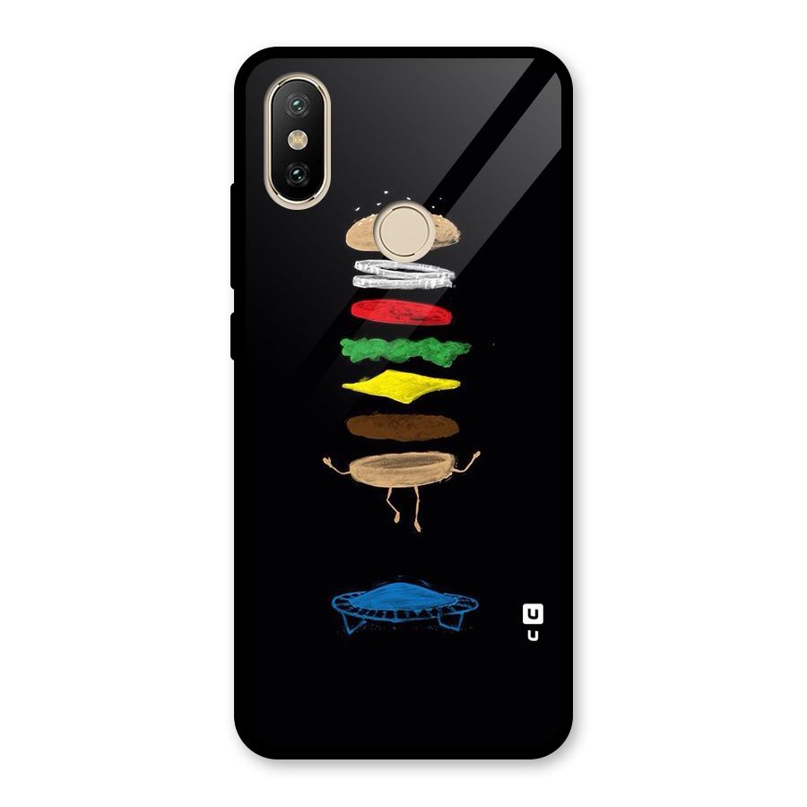 Burger Jump Glass Back Case for Redmi A2