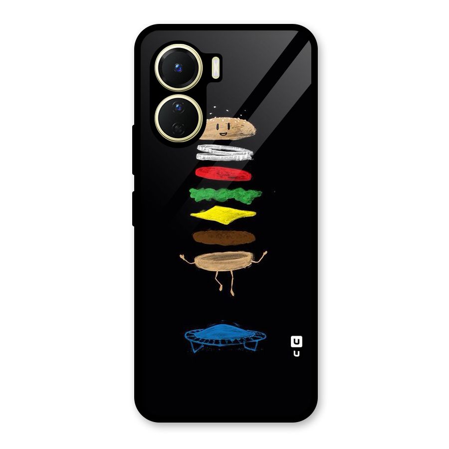 Burger Jump Glass Back Case for Vivo Y16