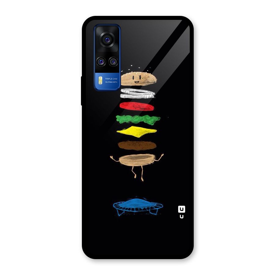 Burger Jump Glass Back Case for Vivo Y31