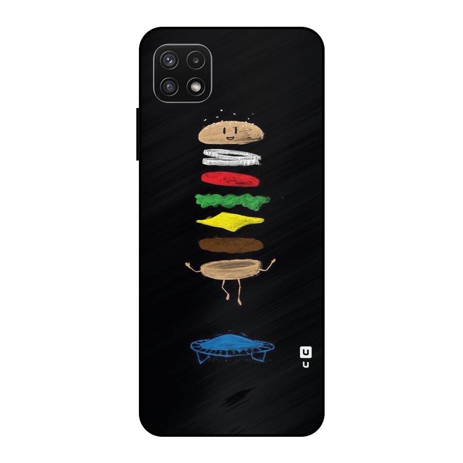 Burger Jump Metal Back Case for Galaxy A22 5G