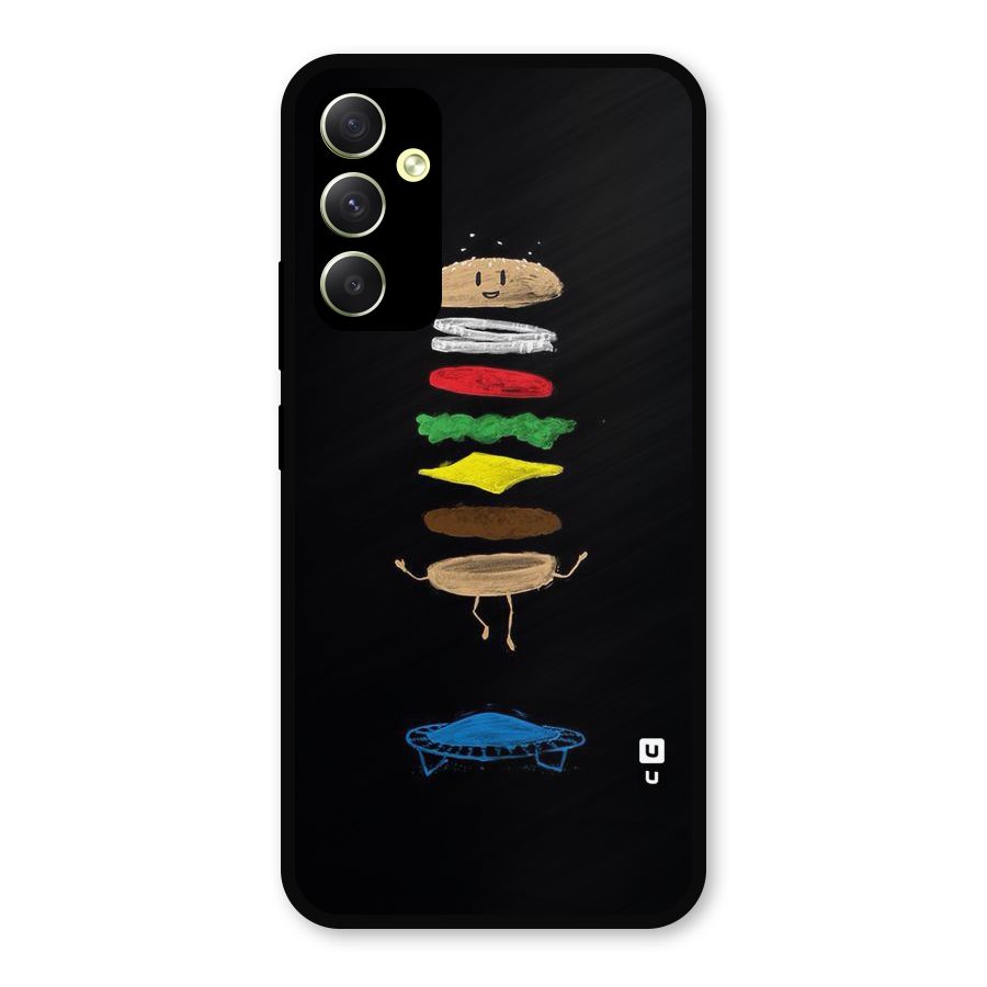 Burger Jump Metal Back Case for Galaxy A34
