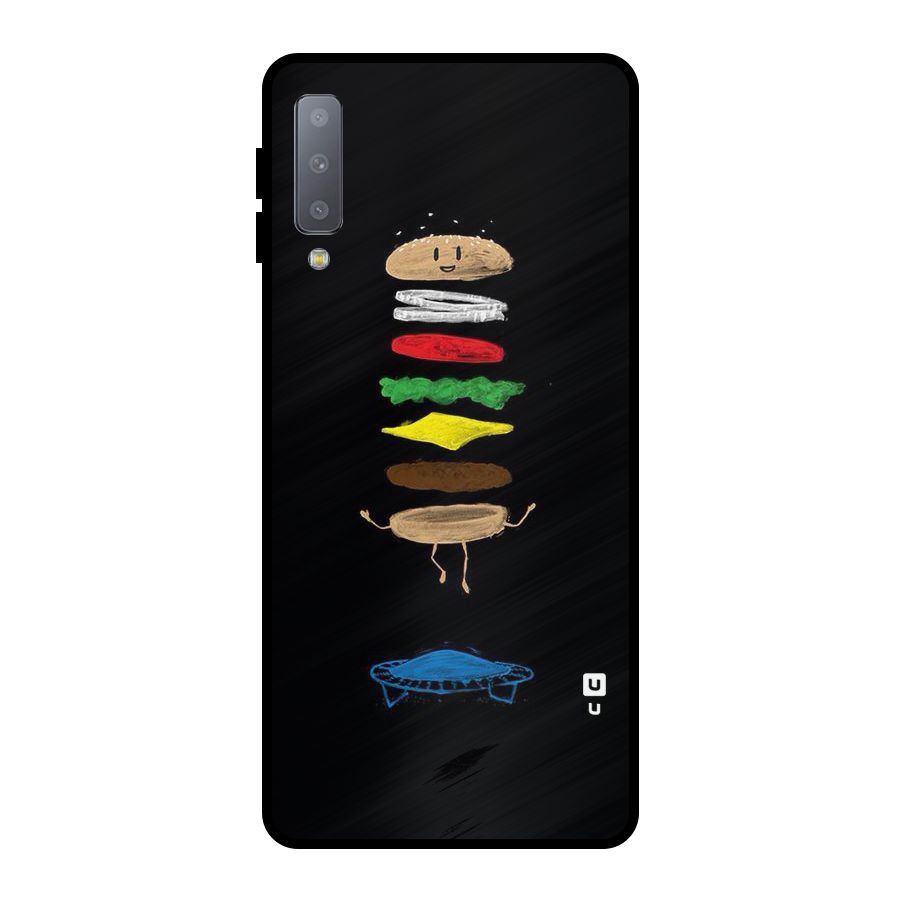 Burger Jump Metal Back Case for Galaxy A7 (2018)