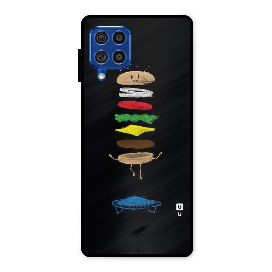 Burger Jump Metal Back Case for Galaxy F62