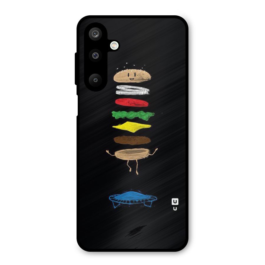 Burger Jump Metal Back Case for Galaxy M16