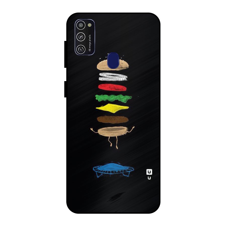 Burger Jump Metal Back Case for Galaxy M21