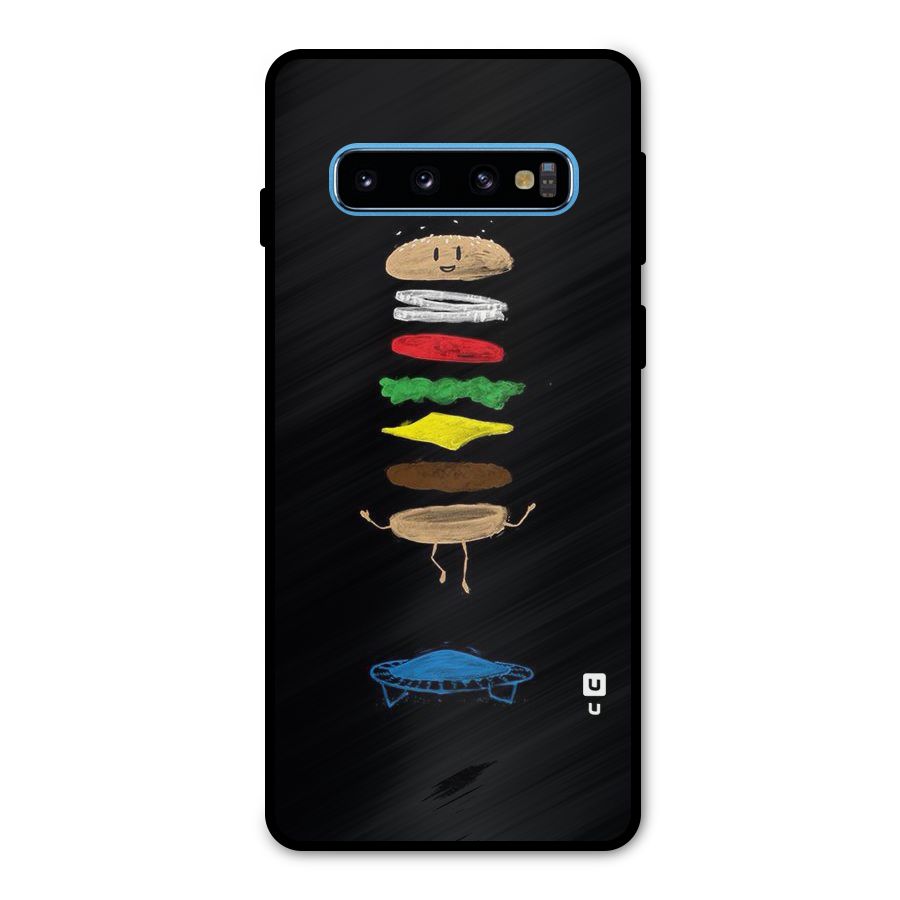 Burger Jump Metal Back Case for Galaxy S10