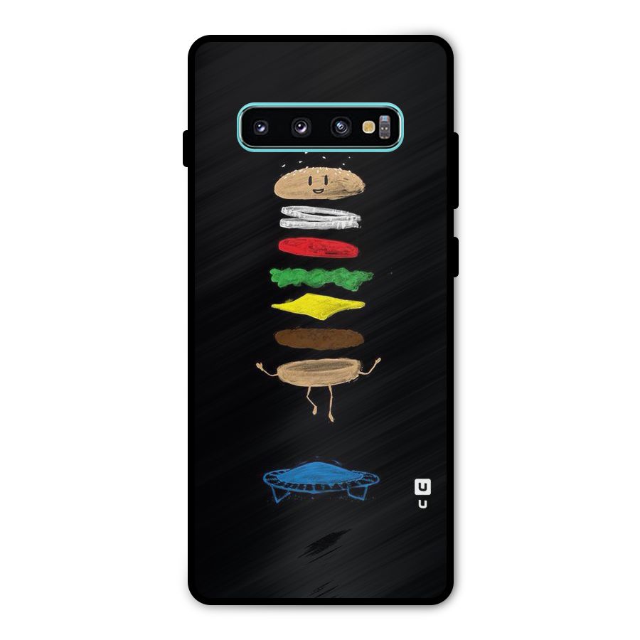 Burger Jump Metal Back Case for Galaxy S10 Plus