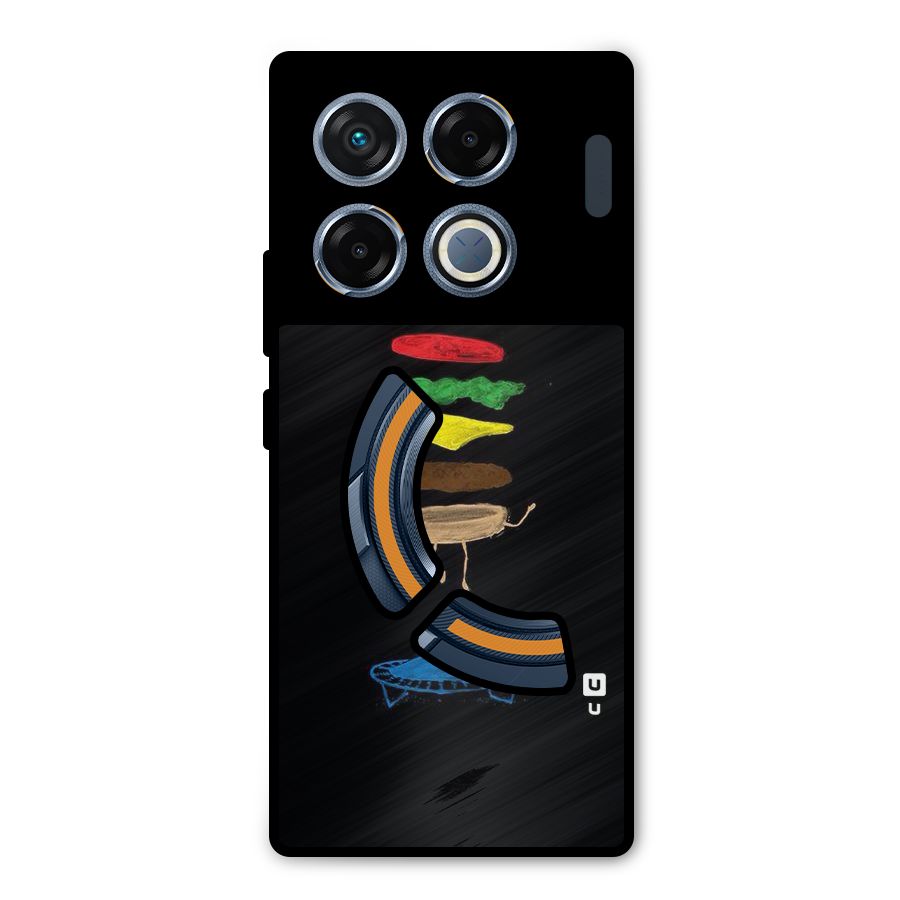 Burger Jump Metal Back Case for Infinix GT 20 Pro