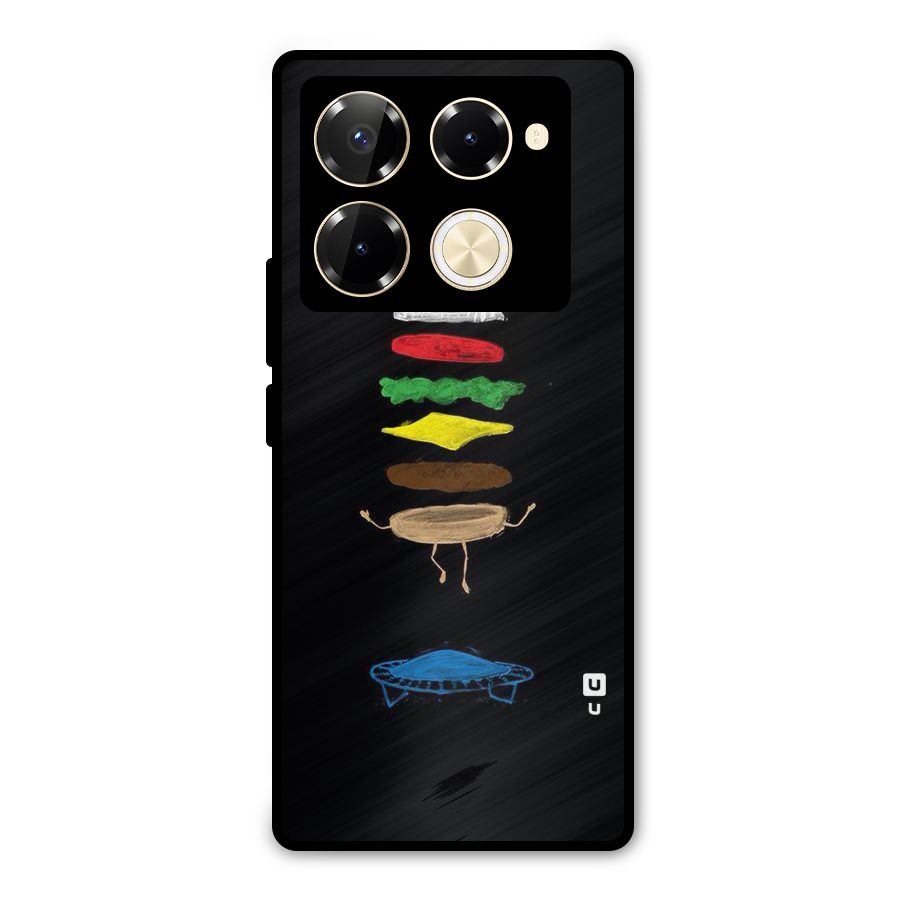 Burger Jump Metal Back Case for Infinix Note 40 Pro Plus