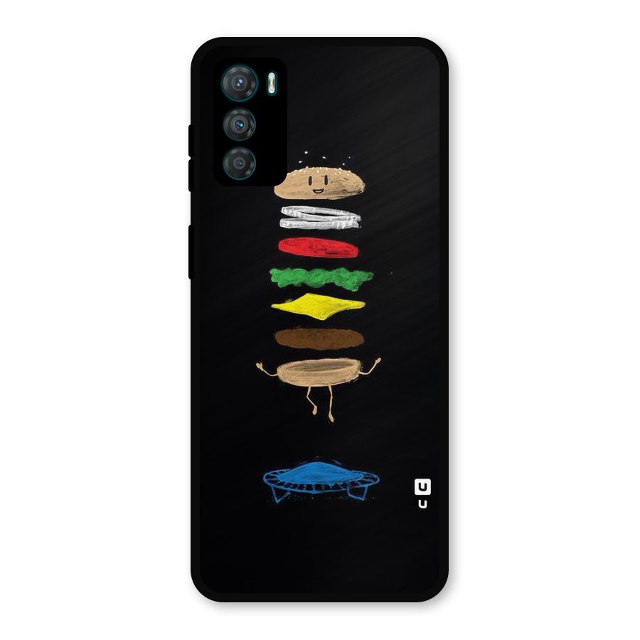 Burger Jump Metal Back Case for Moto G42