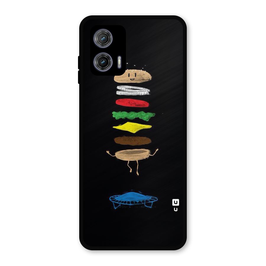 Burger Jump Metal Back Case for Moto G73