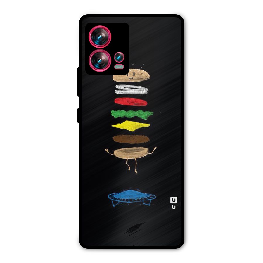 Burger Jump Metal Back Case for Motorola Edge 30 Fusion