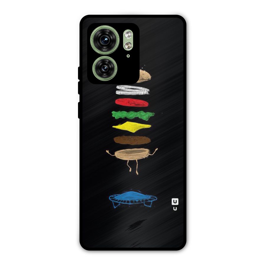 Burger Jump Metal Back Case for Motorola Edge 40 5G