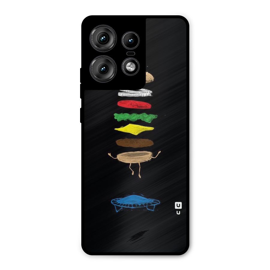 Burger Jump Metal Back Case for Motorola Edge 50 Pro