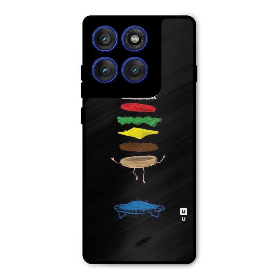 Burger Jump Metal Back Case for Motorola Edge 60 Pro