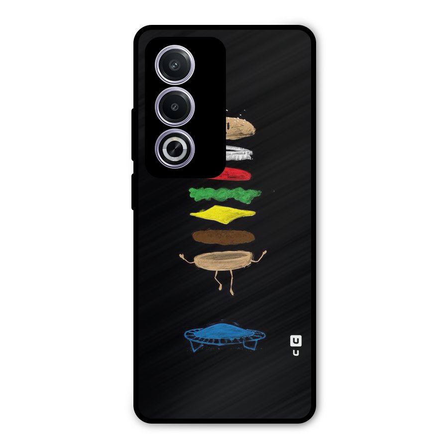 Burger Jump Metal Back Case for Oppo A3 Pro