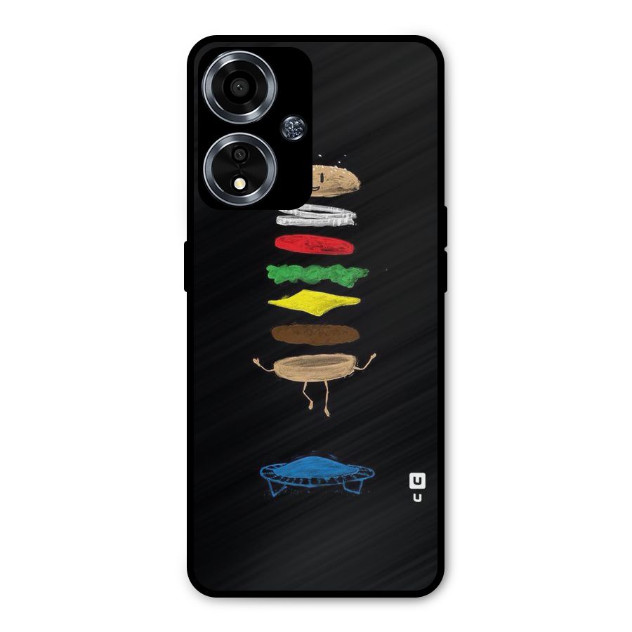 Burger Jump Metal Back Case for Oppo A59