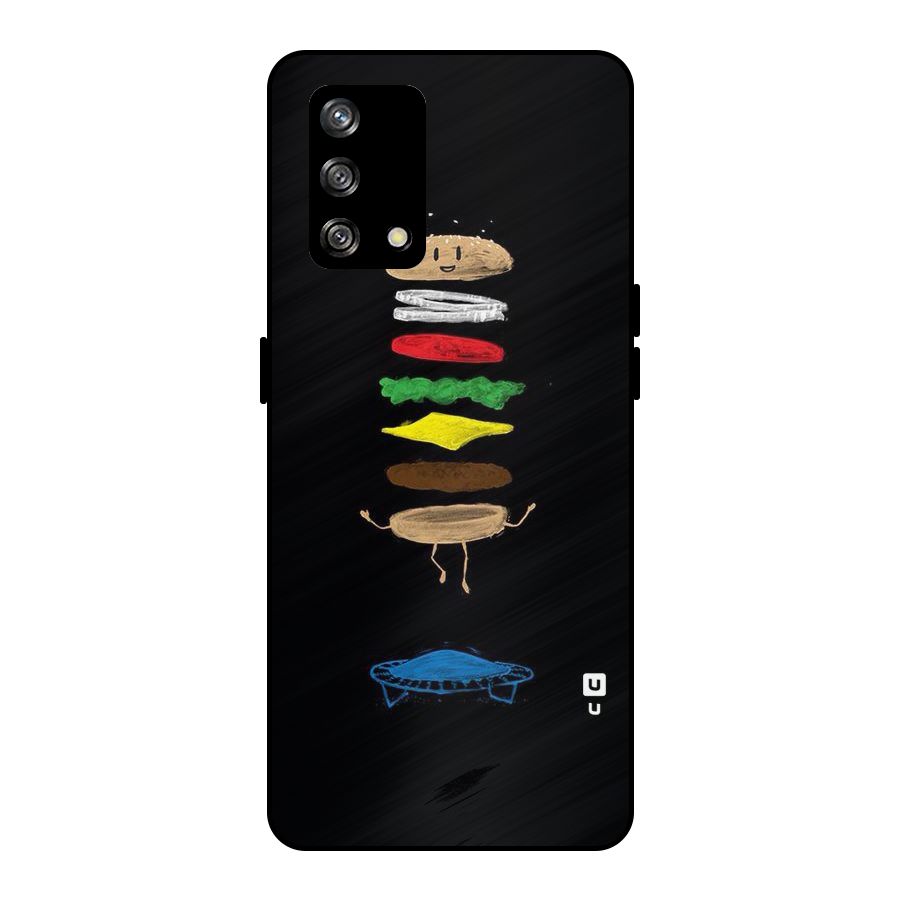 Burger Jump Metal Back Case for Oppo F19