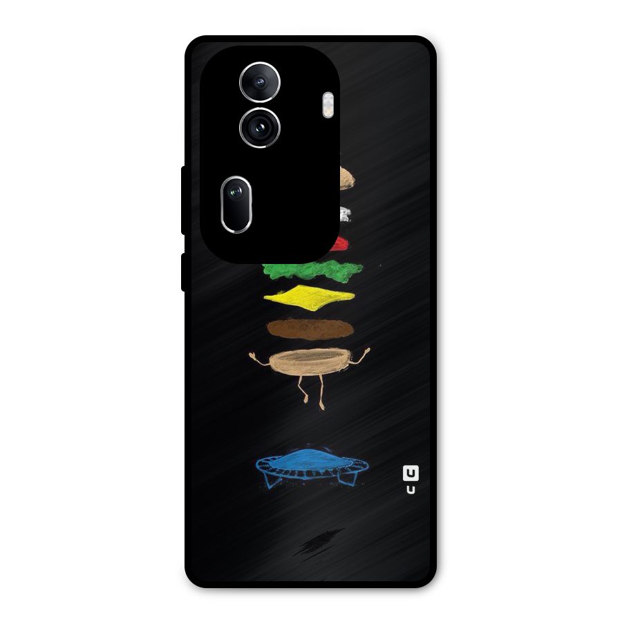 Burger Jump Metal Back Case for Oppo Reno11 Pro 5G
