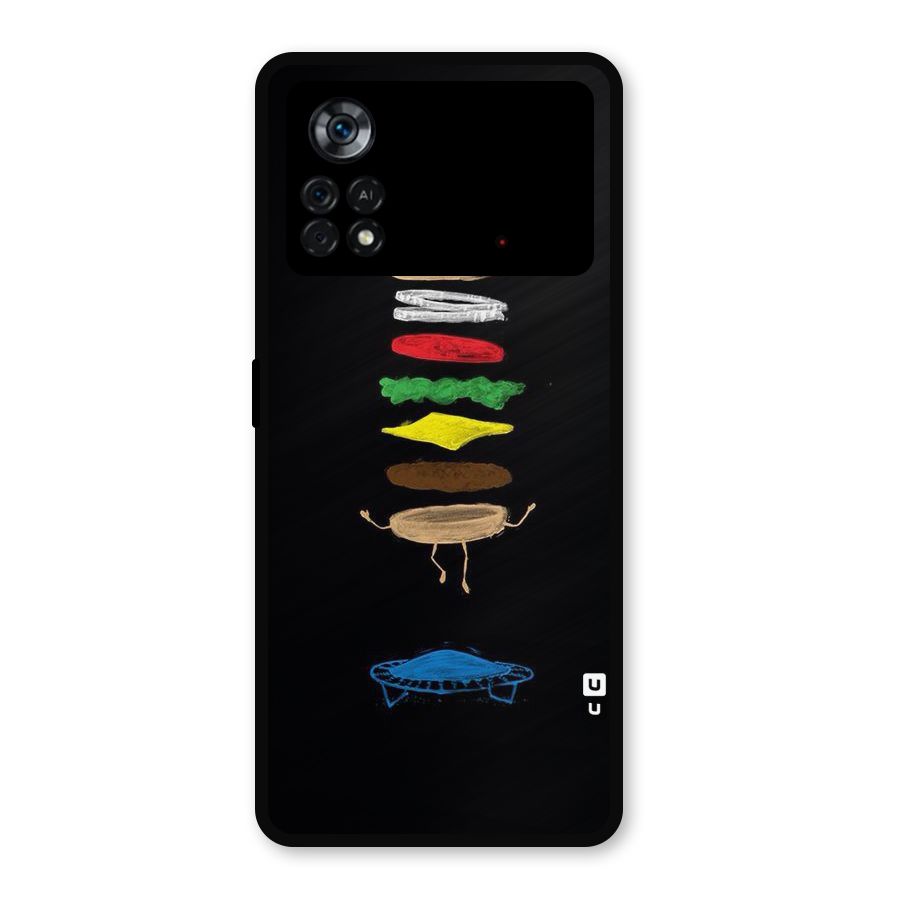 Burger Jump Metal Back Case for Poco X4 Pro 5G