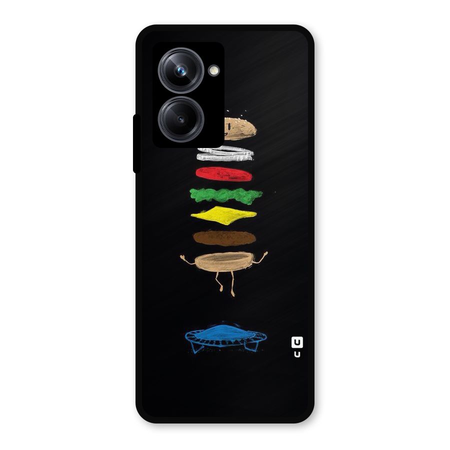 Burger Jump Metal Back Case for Realme 10 Pro